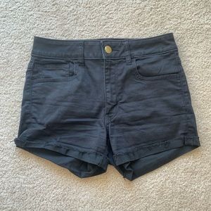 American Eagle black high rise shorts